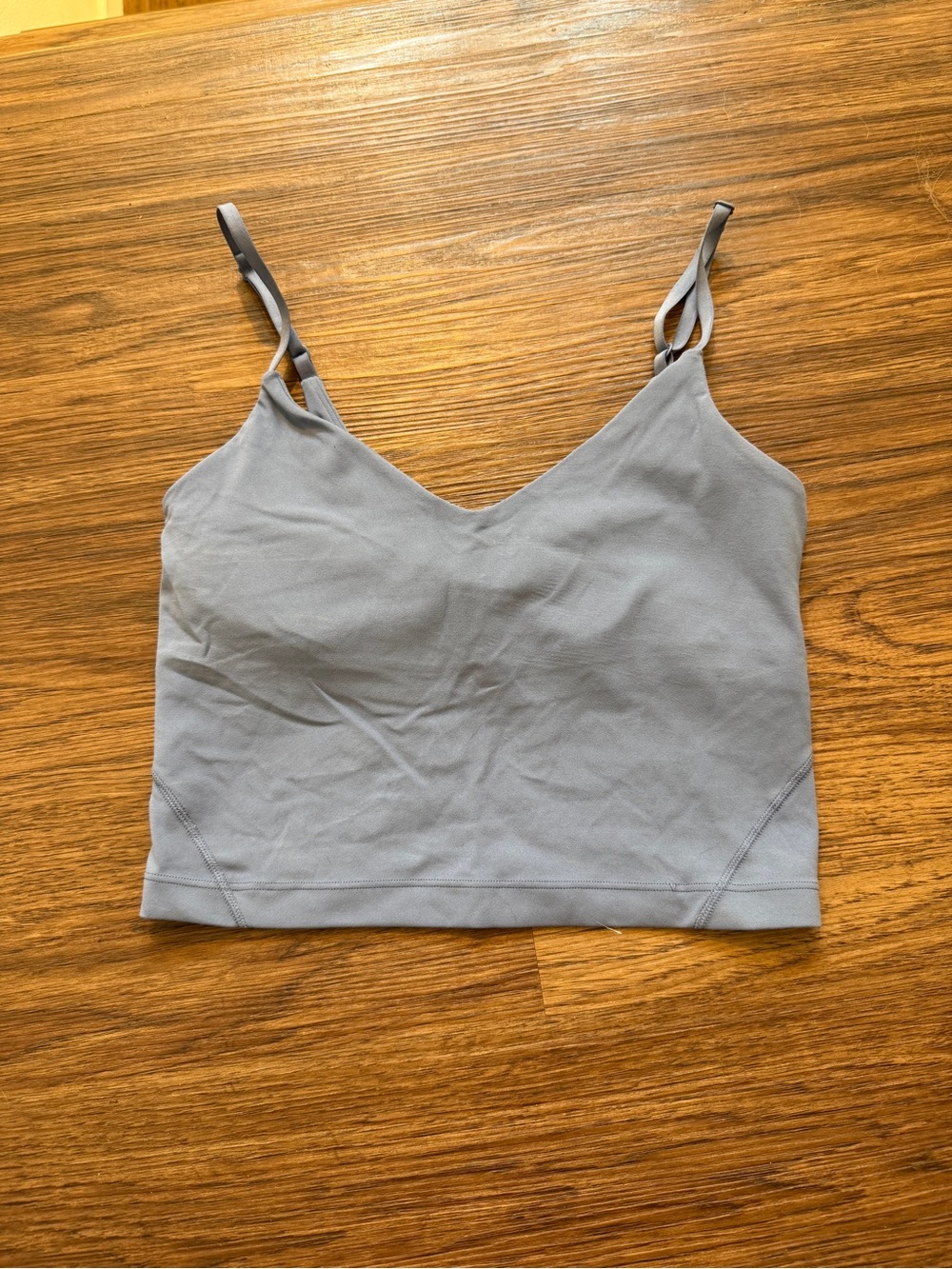 lululemon athletica Blue V-Neck Tank Top